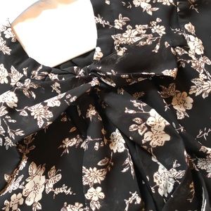 Sheer Floral Blouse Size Large